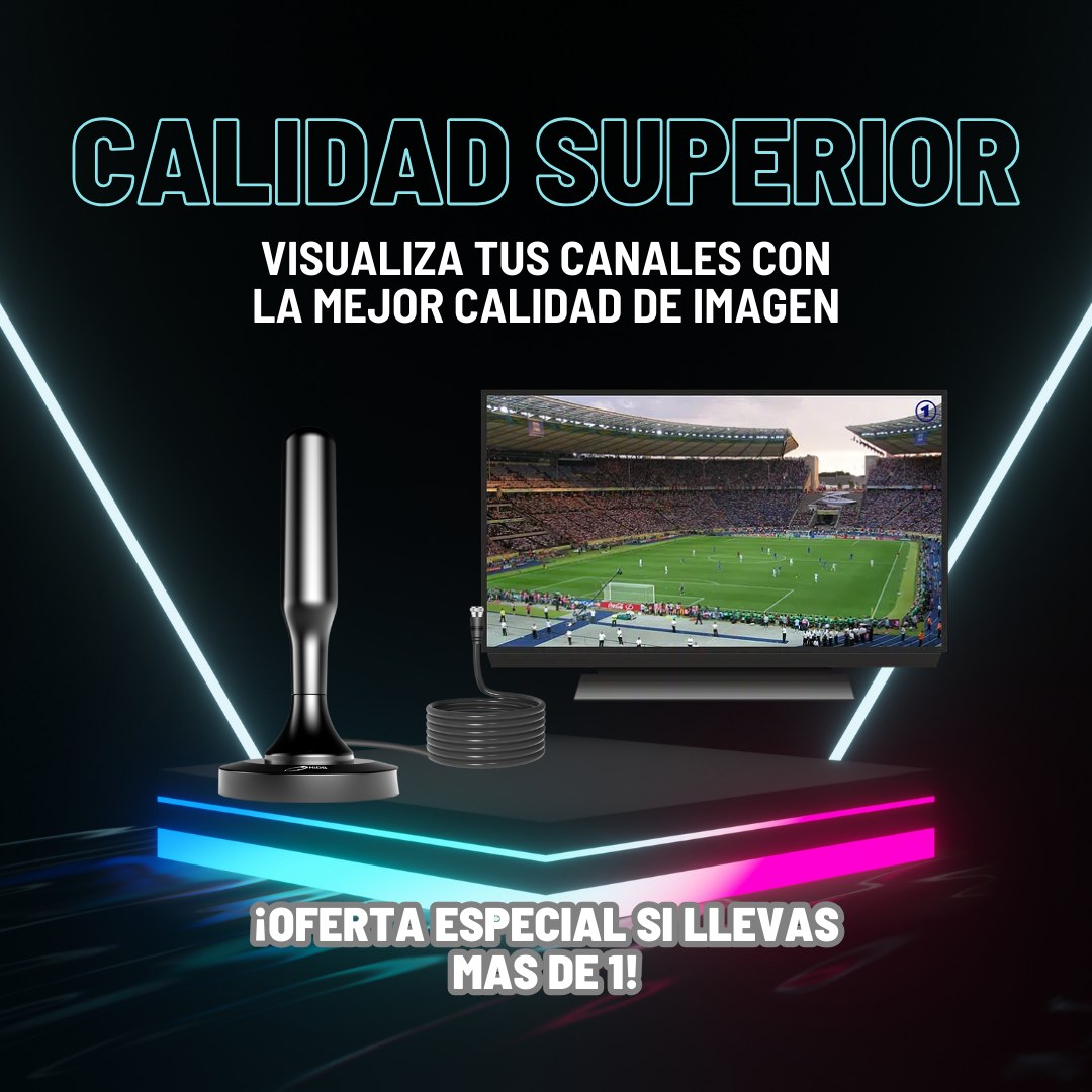 🔥 ¡Antena HD 4K con Envío GRATIS! Ve TODO sin pagar mensualidades 📺❌