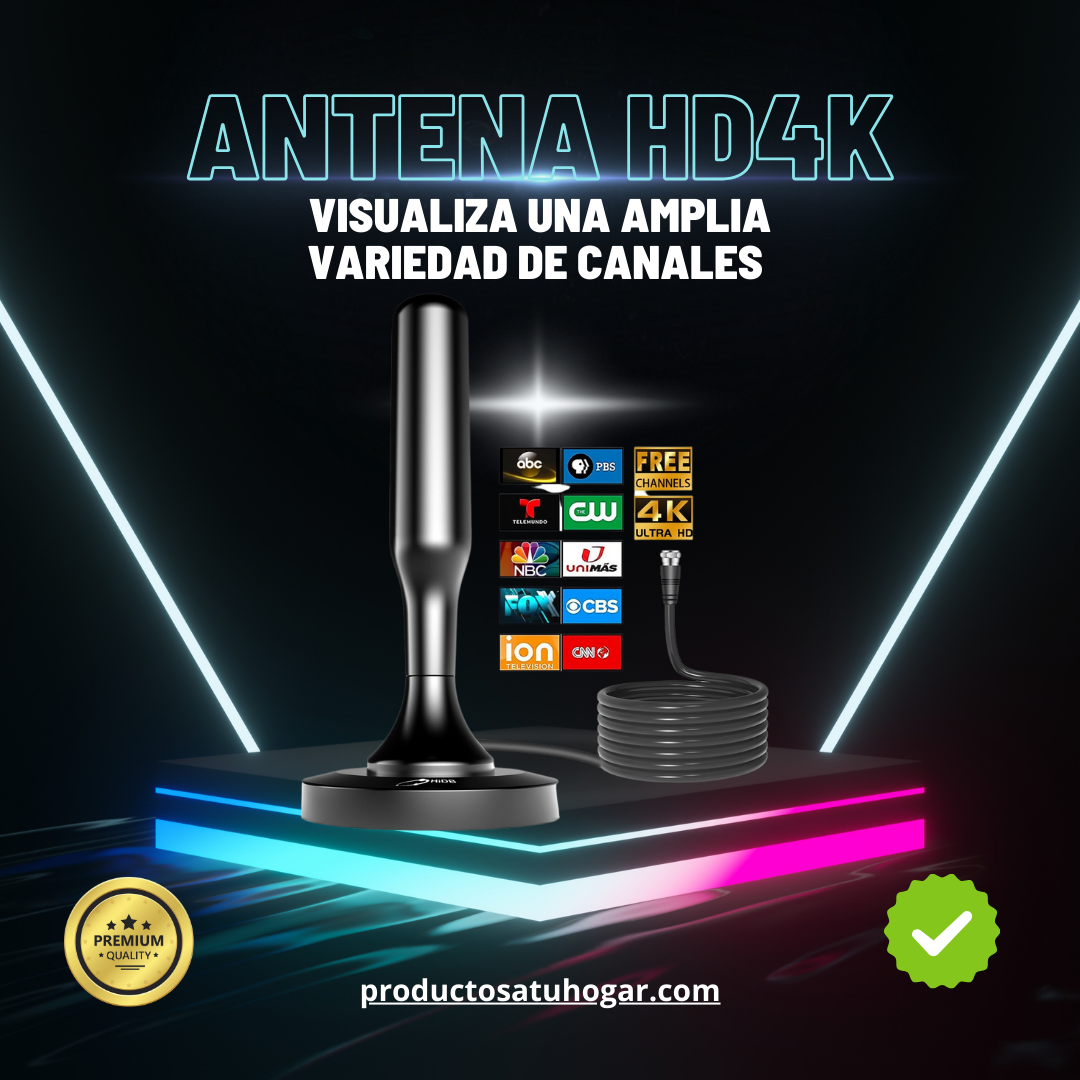 🔥 ¡Antena HD 4K con Envío GRATIS! Ve TODO sin pagar mensualidades 📺❌