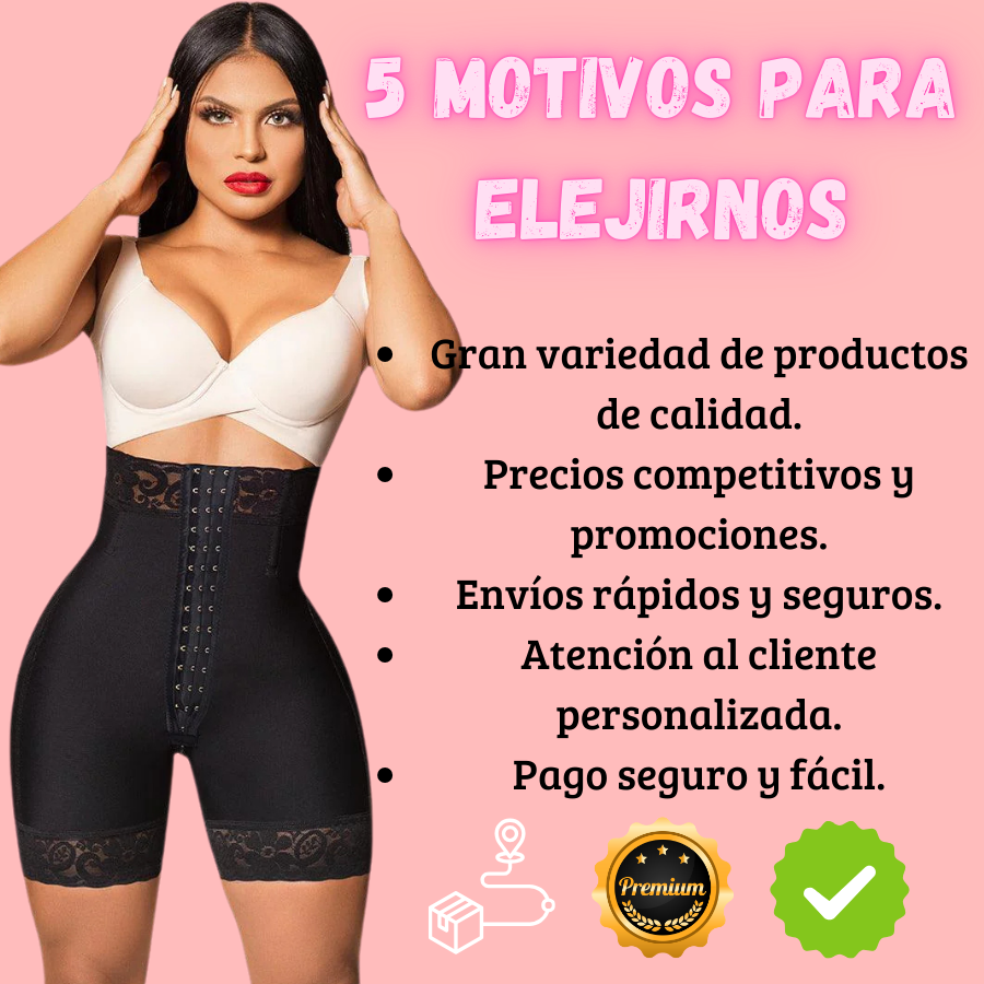 ¡Eleva tu Estilo al Máximo con la Faja Short Levanta Cola! Moldea, Realza y Levanta tu Figura al Instante con Envío Gratis 🍑✨