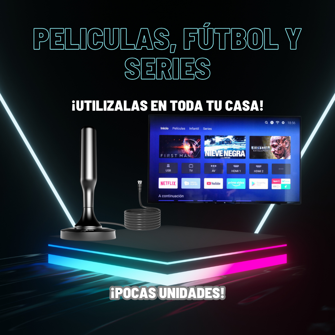 🔥 ¡Antena HD 4K con Envío GRATIS! Ve TODO sin pagar mensualidades 📺❌