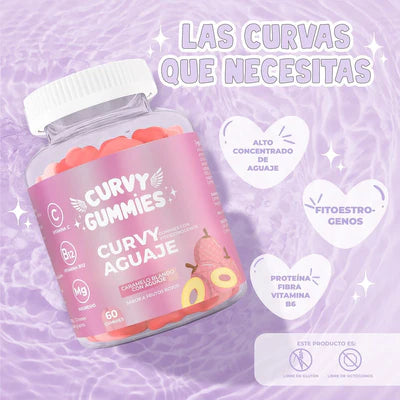 Curvy Gummies 💓 (Curvas naturales🍑, Envío gratis y rápido⚡️)