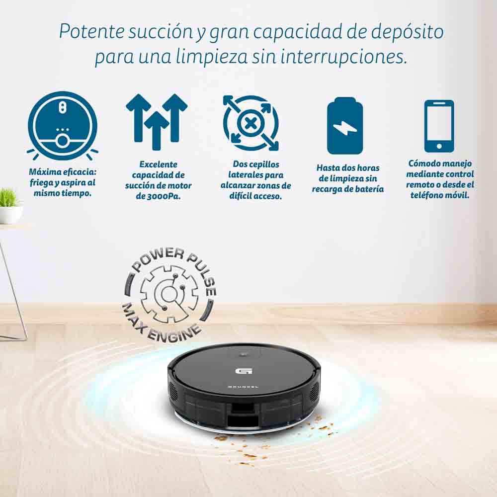 Aspiradora Robot Inteligente 3 en 1 🧹🤖 + Envío Gratis 🚚 ¡Limpieza automática y eficiente! 🌟